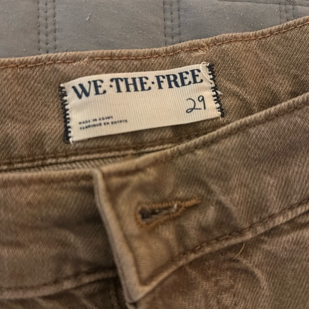 We The Free Final Countdown Cuffed Low-Rise Jeans. 27” inseam 6” cuff